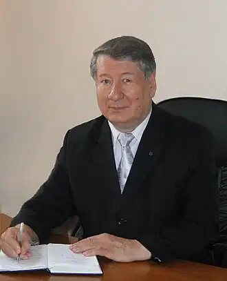 Д. Д. Невирко в своём рабочем кабинете в Сибирском юридическом институте МВД России (24 октября 2009 года)