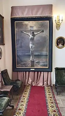 Николай Ге «Распятие» в интерьере Атаманского дворца, июль 2023 года