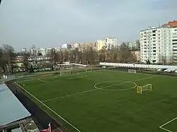 Общий вид основного футбольного поля