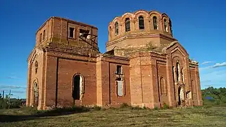 Общий вид церкви с юго-запада.