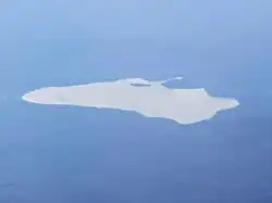 Озеро Аракуль с видом с самолета