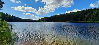 Вид на озеро летом 2022 года