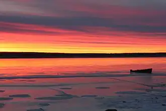 Озеро Ургун зимой