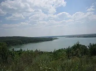 Александровское водохранилище (Харк. обл.). Вид с правого берега