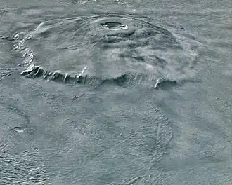 Панорама Олимпа с зонда «Марс Экспресс», 2004