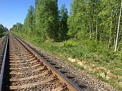 Бывшее место примыкания подъездного пути.