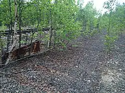 Разобранный боковой путь.