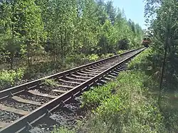 Перрон. Вид в сторону ст. Пийтсиёки.