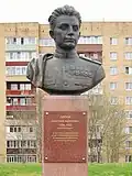 Бюст Н. Н. Орлова на аллее Героев в Можайске.