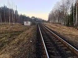 Вид в сторону ст. Яккима.