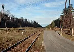 Вид в сторону ст. Яккима.