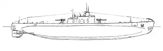 Схема подводной лодки «Энрико Таццоли»