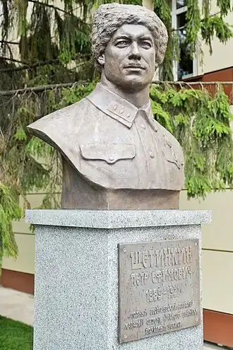 Памятник Петру Щетинкину в Новосибирске