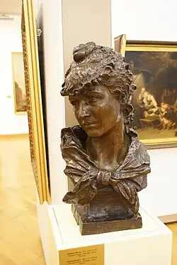 Бюст Сары Бернар. Национальный художественный музей Республики Беларусь