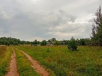 Вид от въезда в деревню
