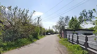 начало переулка — вид со стороны улицы Громовой