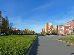 Вид на запад от улицы Шахматова