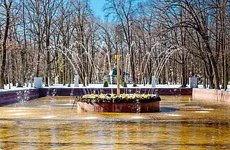 Фонтан «Солнце», 2023 год. Пробный пуск