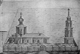 План Успенской церкви (1817).