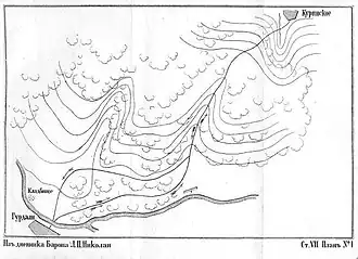 План набега на аул Гурдали