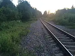 Вид в сторону ст. Салми.