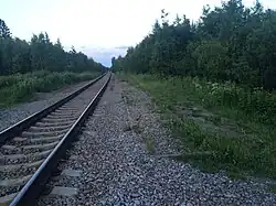 Вид в сторону ст. Видлица.