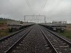 Вид в сторону ст. Дружное.