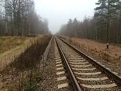 Старая финская пассажирская платформа.