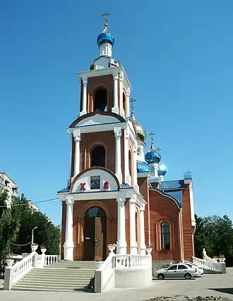 Колокольня полкового храма Азовской иконы Божией Матери