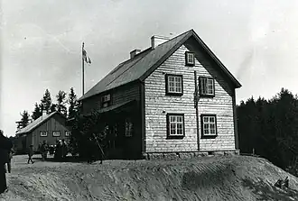 Вокзал ст. Kaislahti. 1925 год. Сгорел во время Зимней Войны  .