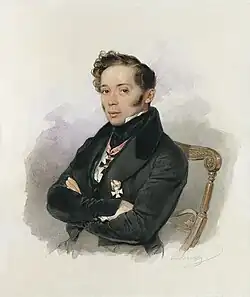 Портрет Андрея Ивановича Барклая де Толли со знаком ордена 3-го класса