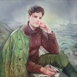 Портрет дважды Героя Советского Союза В.Н.Леонова