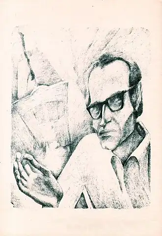 Владимир Мотрич. Литография М. С. Басова, 1977 г.