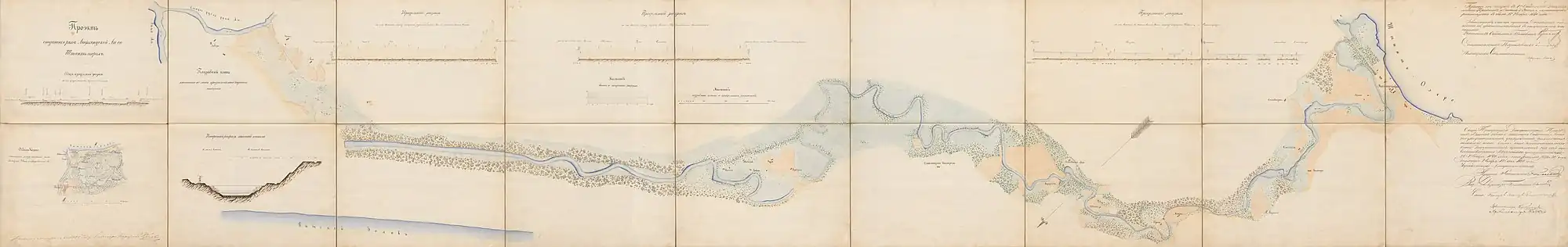 Проэктъ соединенія рѣки Лифляндской Аа со Штинтъ-озеромъ