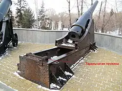 Пушка Круппа. Место установки тарельчатых пружин.