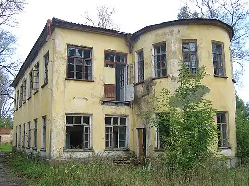 Вид первого детского сада при ОЖД с торца(Железнодорожная, д. 47)