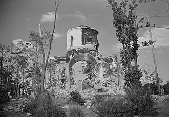 Развалины церкви в 1941 году