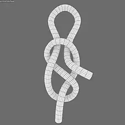 Развязывающаяся восьмерка.Хороший быстроразвязывающийся стопор из восьмёрки.