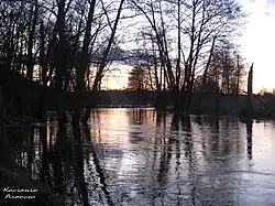 Река Гайна в деревне Гостиловичи