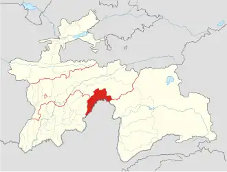 Дарвазский район на карте