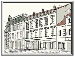 The house on Deutschstrasse, Napoleon’s second residence in Tilsit.