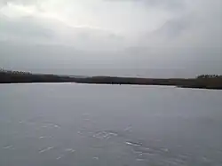 Река Мжа зимой