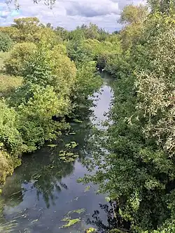 Низовье реки в селе Поим