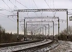 Вид в сторону разъезда 328 км