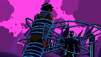 Скарабей берёт под контроль Хаймев его сознании