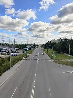 Вид с Российского путепровода