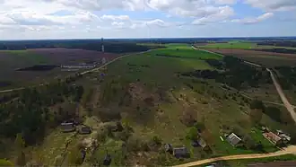 Рудня вид на ферму и дорога на Лебедянку