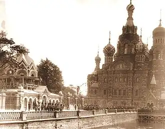 Храм Спас на Крови после освящения, 1907 год