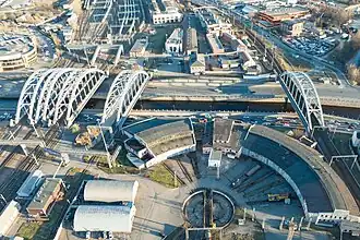 Американские мосты в их современном виде. Съёмка с воздуха