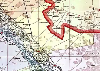 Сасыкольский район на карте